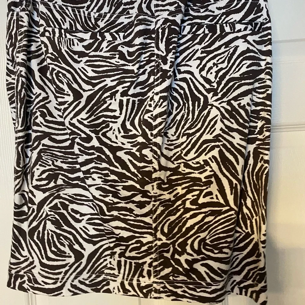 Chicos Zebra Print Women's Skirt - Picture 2 of 2